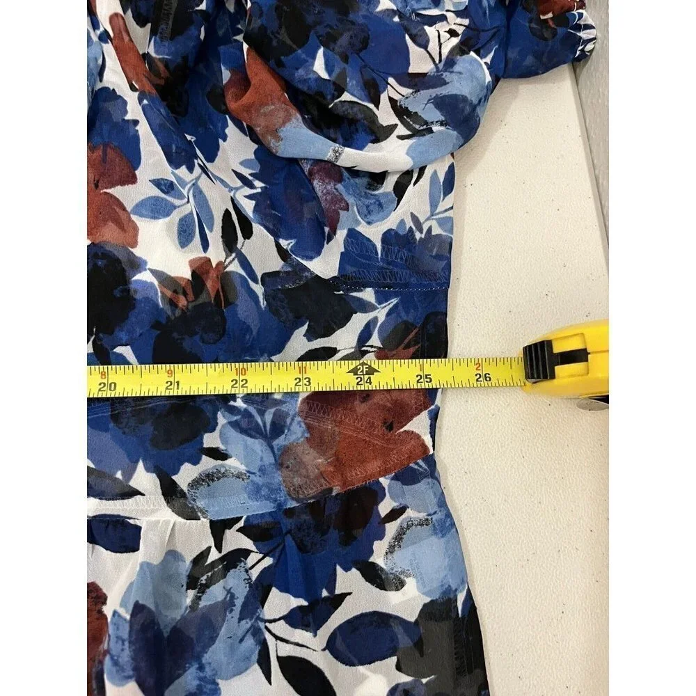 Cato Kimono Long Blouse Women 18/20 Floral Ruffle Long Sleeve